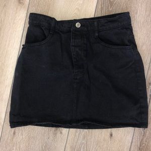 Brandy Melville Black Denim Skirt